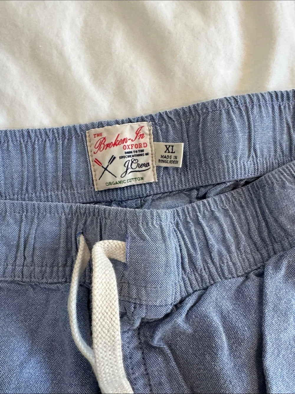J. Crew Slate Blue Drawstring Pajamas